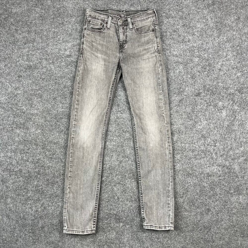 Uniqlo Jeans Mens Size W26 L32 Gray Slim Fit Stretch Denim Casual Modern